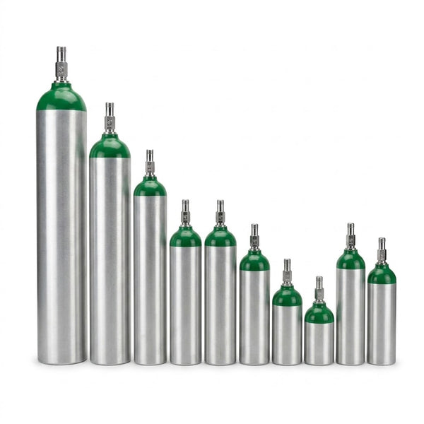 Oxygen 'd' Tank- 425 Liter W/toggle (19 H)