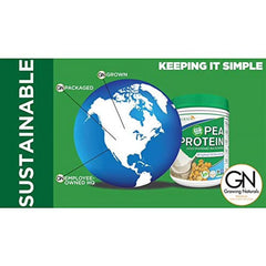 Growing Naturals Pea Protein Powder - Original Flavor - 32.2 Oz