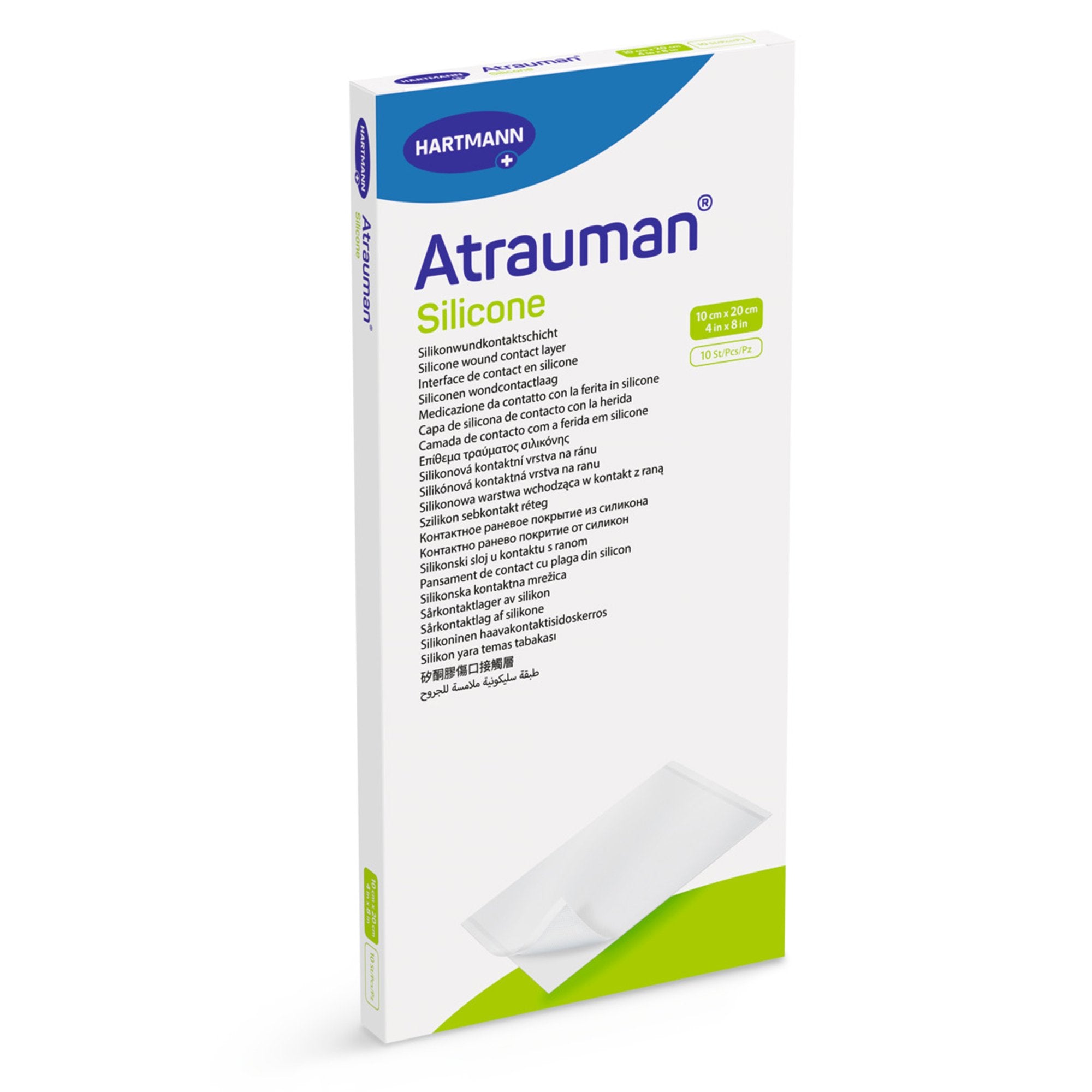 Wound Contact Layer Dressing Atrauman Silicone 4 X 8 Inch Sterile