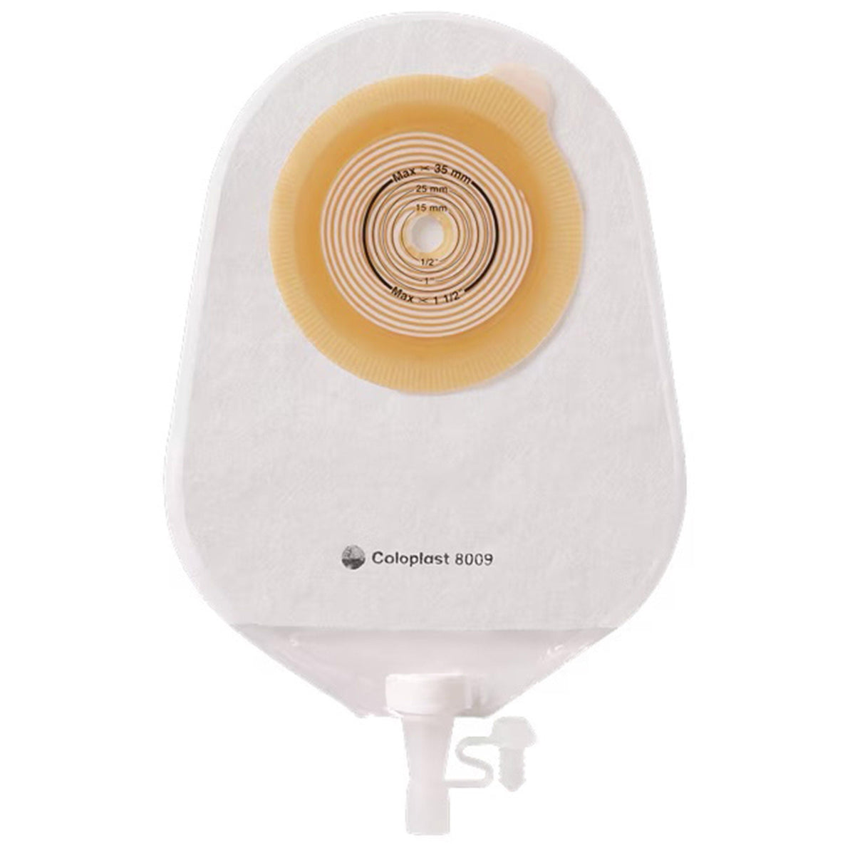 Urostomy Pouch Assura One-Piece System 8-1/2 Inch Length Flat, Trim to Fit 1/2 to 1-1/2 Inch Stoma Drainable | 10/Box 8-1/2 Inch | 5/8 to 1-3/8 Inch · Box of 10