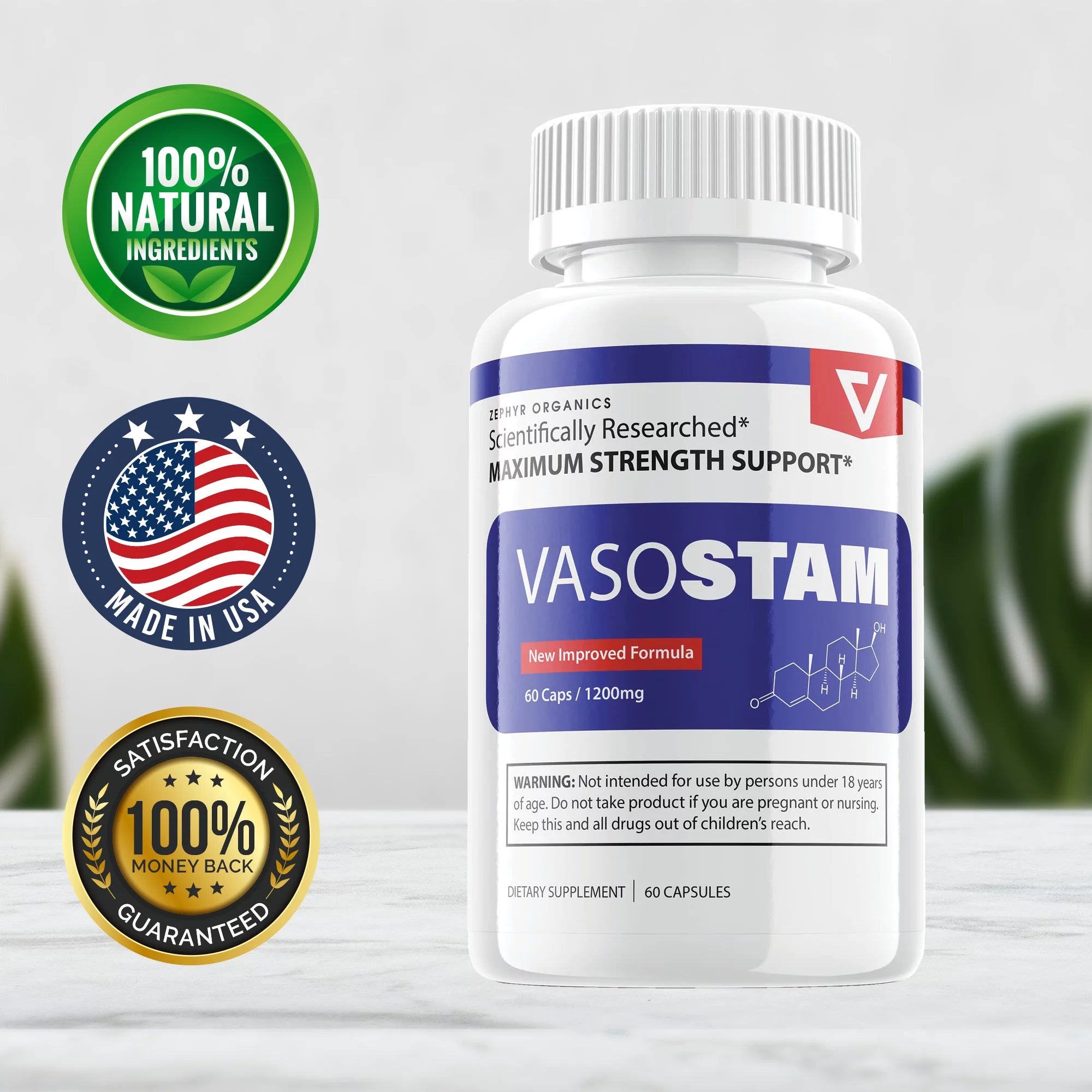 Vasostam Pills Maximum Strength Men (60 Capsules)