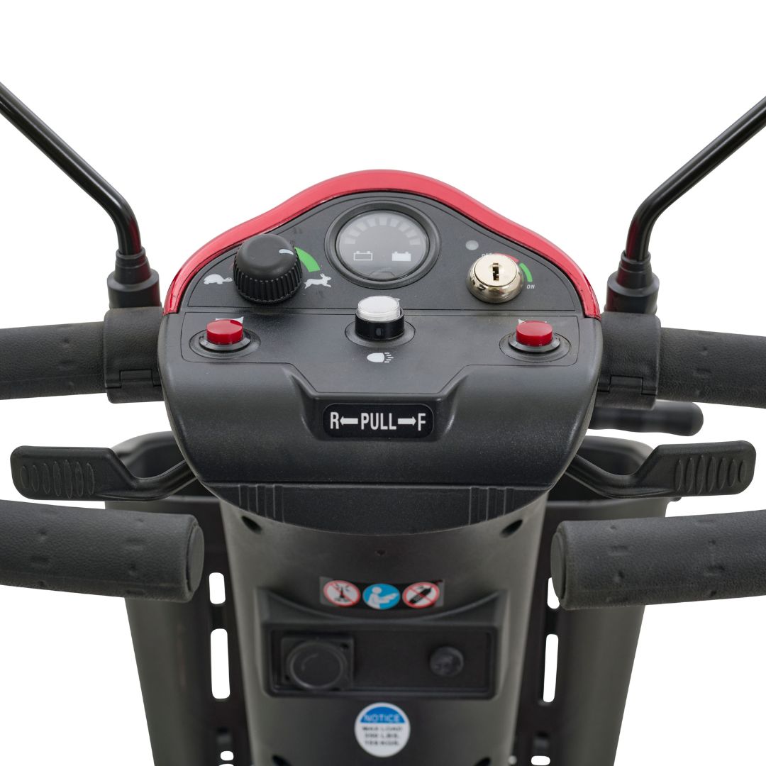 Companiontm 3-wheel Electric Scooter Arctic Mid-size, Blue and Red