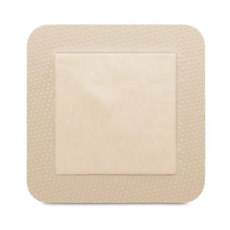 Thin Foam Dressing ComfortFoam Border Lite 3 X 3 Inch With Border Waterproof Backing Silicone Adhesive Square Sterile,Packaging Type- Box