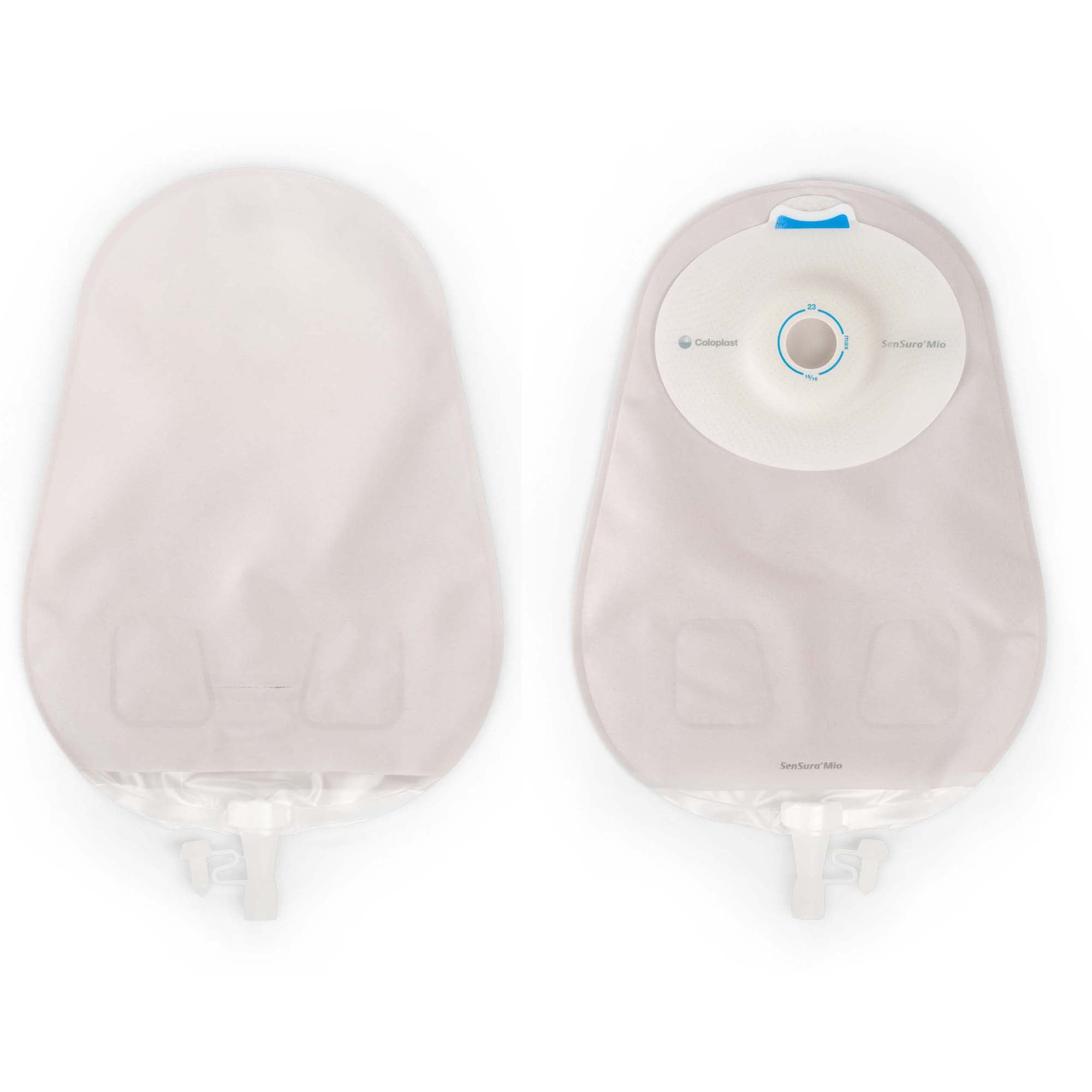 Urostomy Pouch SenSura Mio Convex One-Piece System 10-1/2 Inch Length, Maxi Convex Light, Pre-Cut 1 Inch Stoma Drainable,Packaging Type- Box