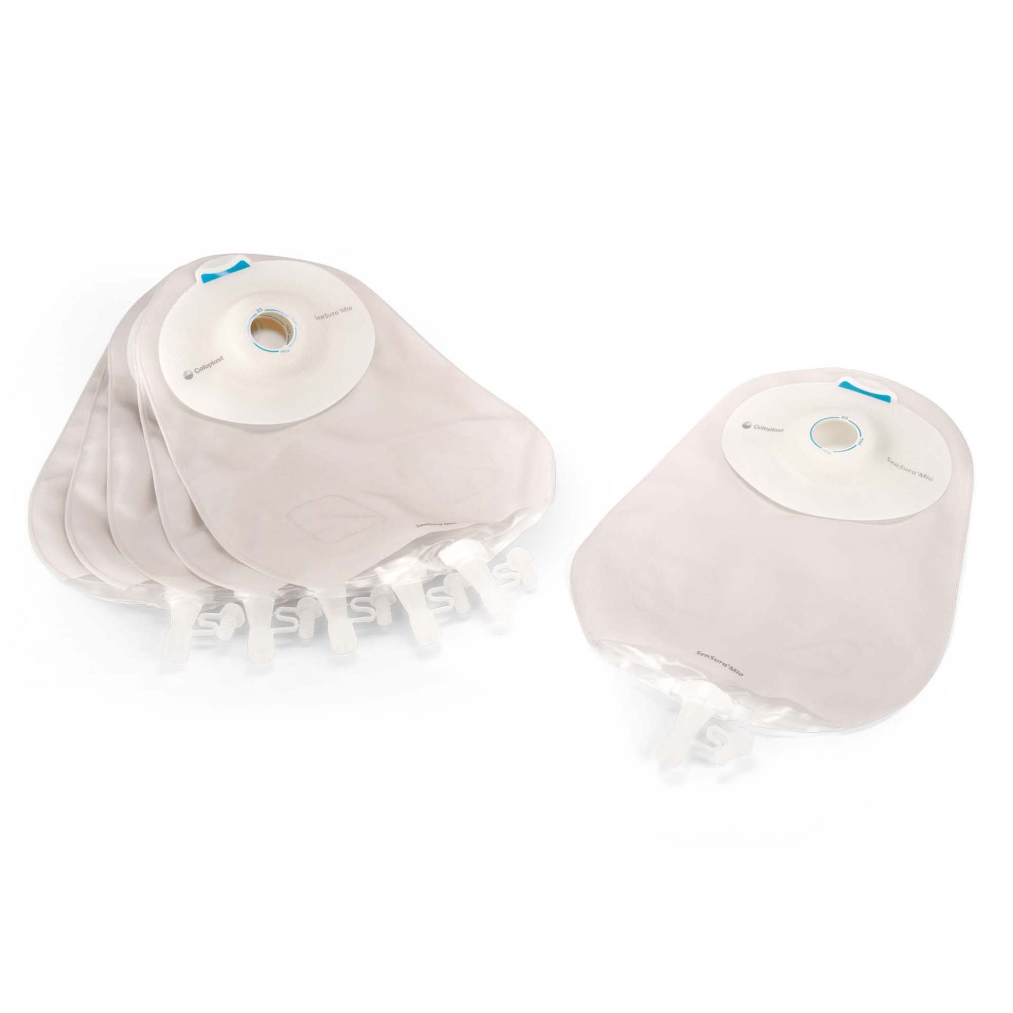 Urostomy Pouch SenSura Mio Convex One-Piece System 10-1/2 Inch Length, Maxi Deep Convex, Pre-Cut 1-1/8 Inch Stoma Drainable | 10/Box