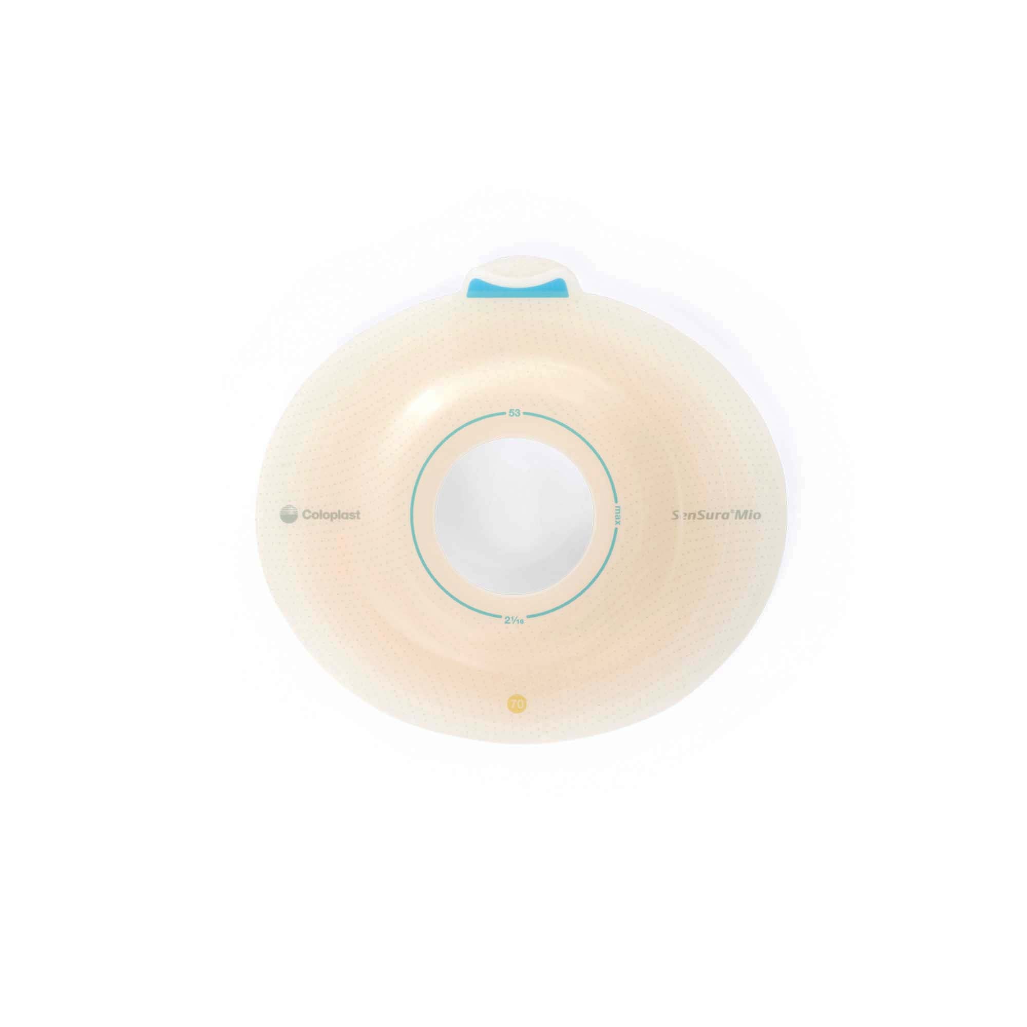 Ostomy Barrier SenSura Mio Click Precut, Extended Wear Elastic Adhesive 70 mm Flange Yellow Code System 1-5/8 Inch Opening | 5/Box