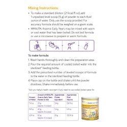 Infant Formula MMA/PA Anamix® Early Years Unflavored 14.1 oz. Can Powder Amino Acid Methylmalonic Acidemia (MMA) / Propionic Acidemia (PA)