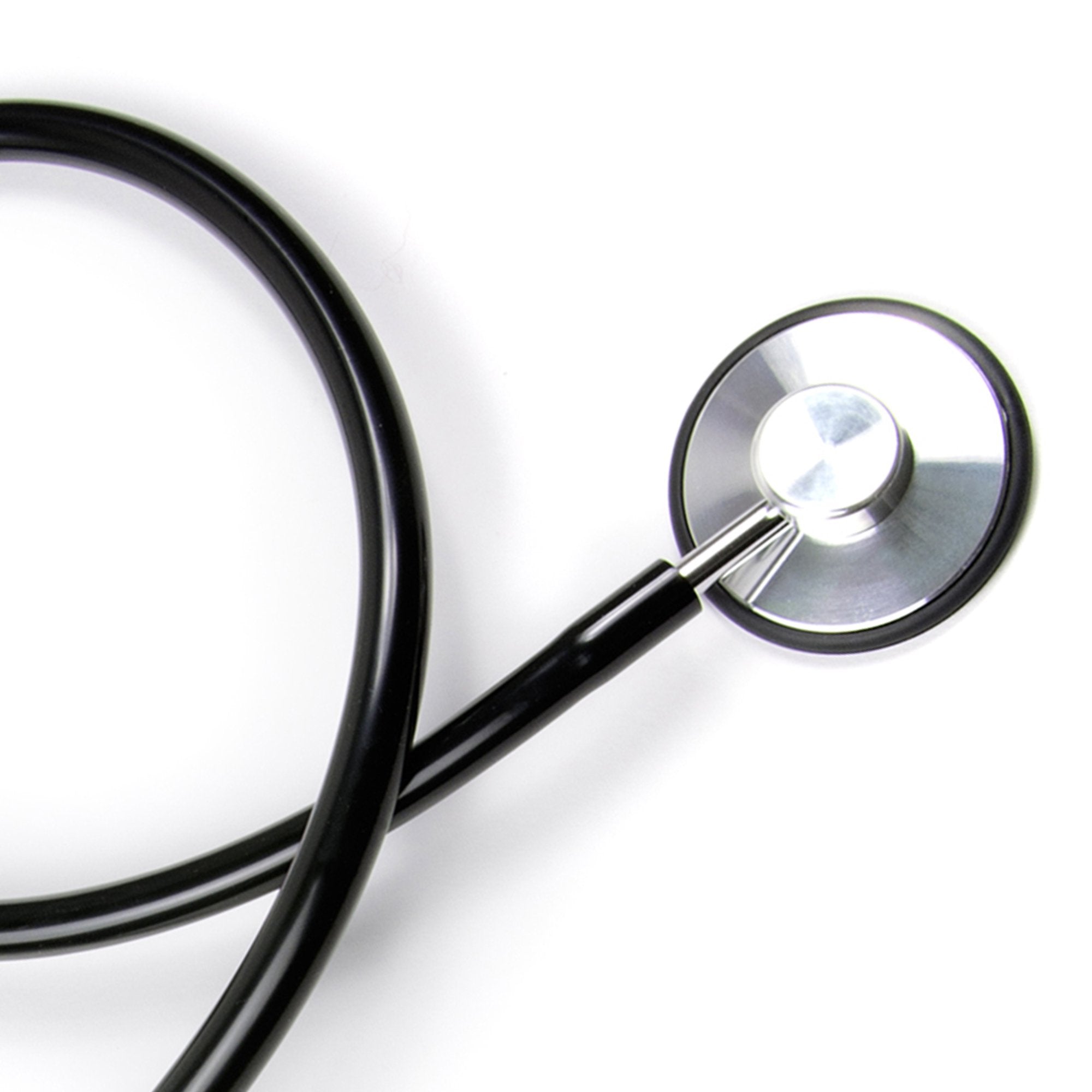 General Exam Stethoscope McKesson Black 1-Tube 21 Inch Tube Single Sided Chestpiece, Packaging Type- Each