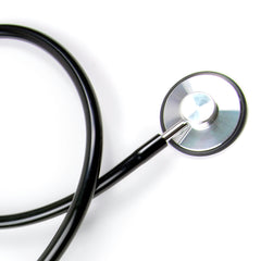 General Exam Stethoscope McKesson Black 1-Tube 21 Inch Tube Single Sided Chestpiece, Packaging Type- Box