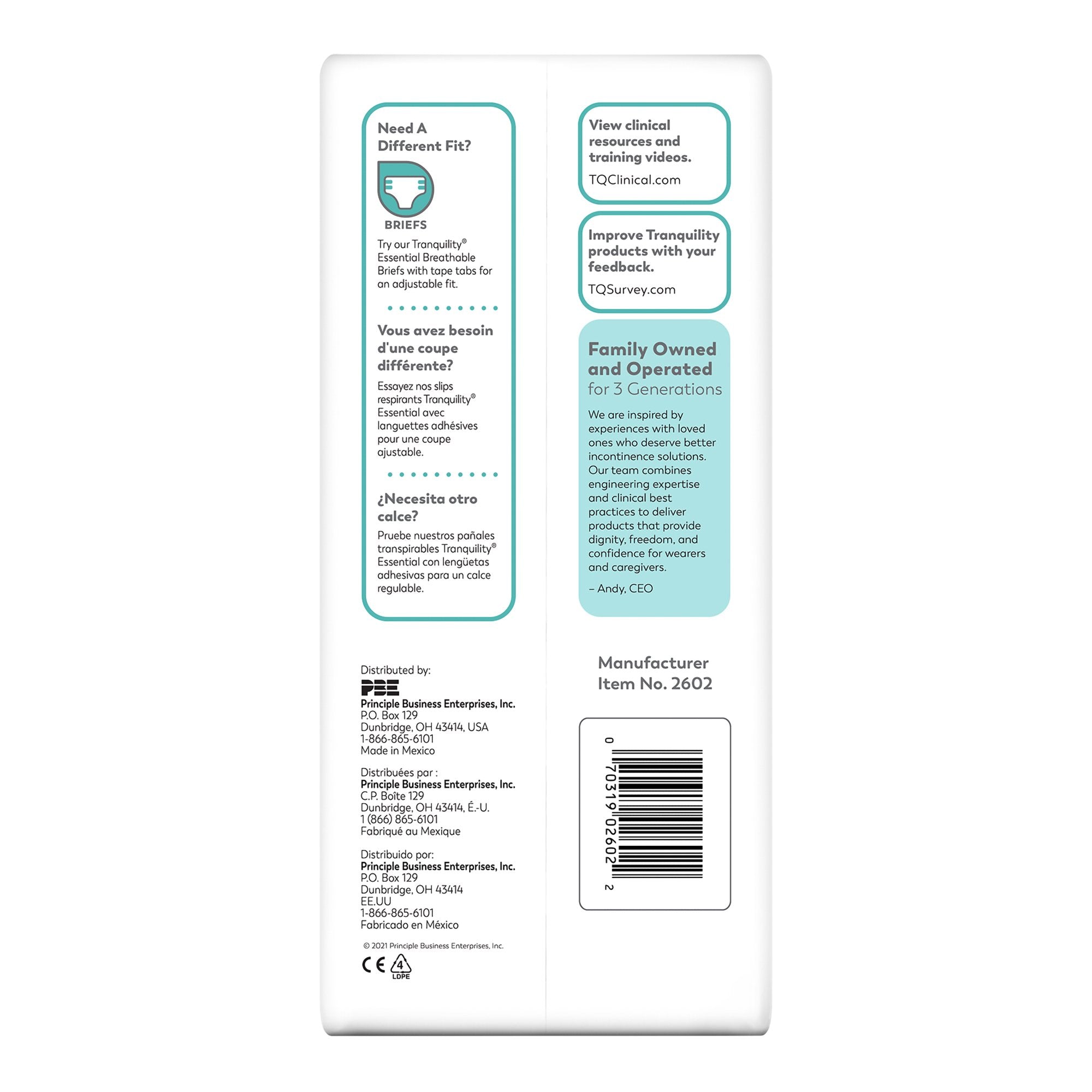 Unisex Youth Absorbent Underwear Tranquility Essential Pull On with Tear Away Seams Medium Disposable Heavy Absorbency, Packaging Type- Case