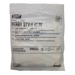 Surgical Glove ENCORE Perry Style 42 PF Size 7.5 Sterile Latex Standard Cuff Length Micro-Textured Natural Chemo Tested | 50Pair/Box