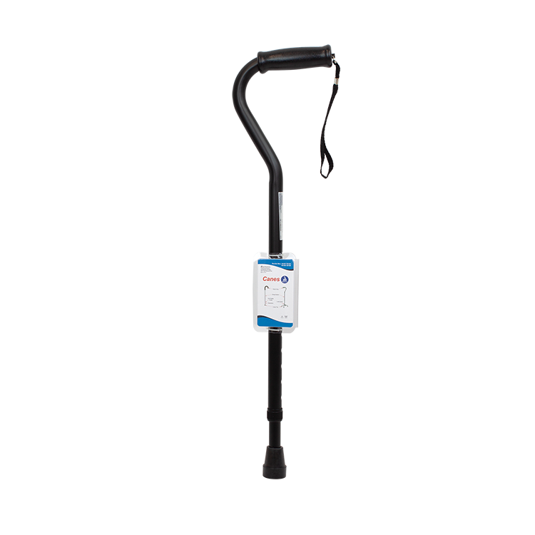 Dynarex Offset Cane - Adjustable Walking Cane for Stability & Support, Lightweight Design, Ergonomic Handle for Comfort, Ideal for Seniors and Mobility Assistance.