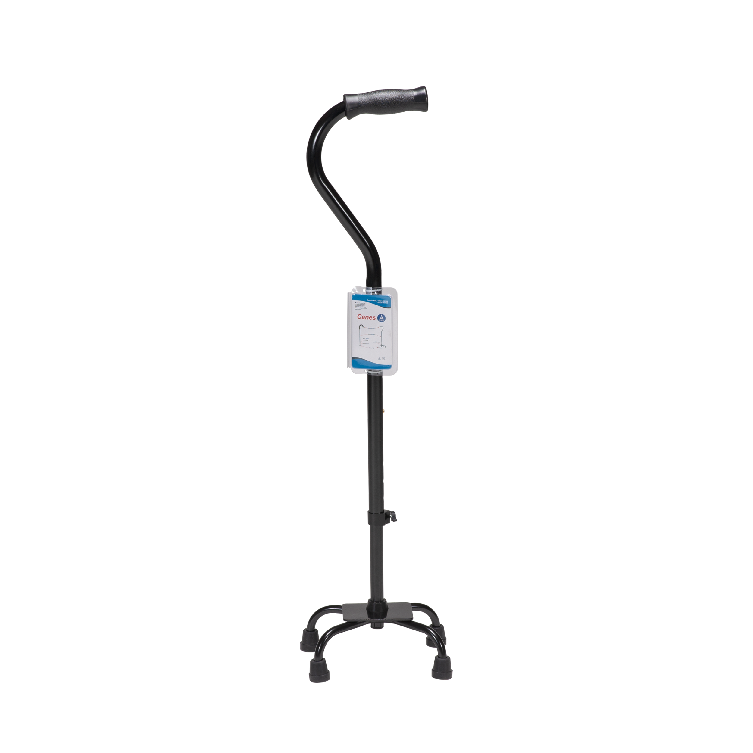Dynarex Quad Canes for Stability & Support | Adjustable Height | Lightweight Design | Ideal for Enhanced Mobility & Balance | Perfect for Seniors & Rehab Use