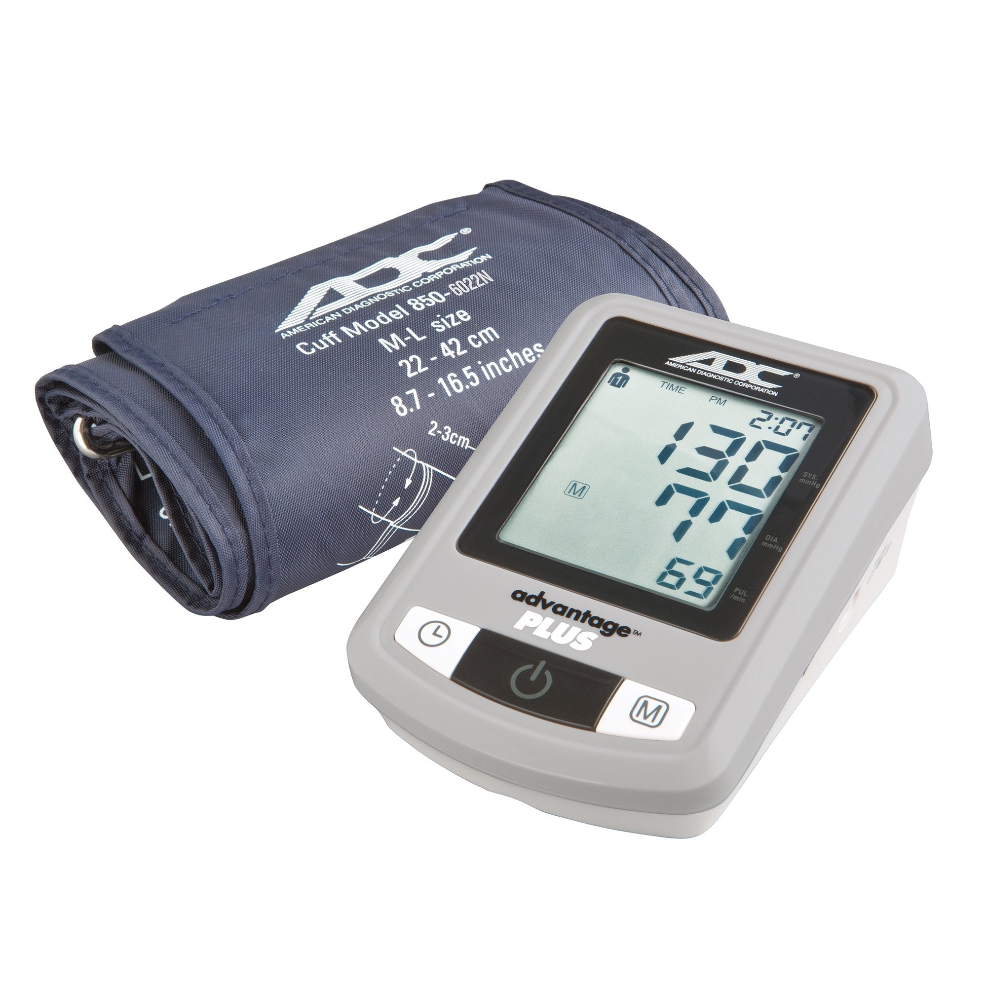 Home Automatic Digital Blood Pressure Monitor Advantage 6021N Series Large Adult Cuff Nylon Cuff 32 - 52 cm Desk Model,Packaging Type- Each