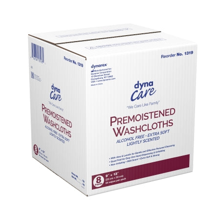Personal Cleansing Wipe Dynarex® Soft Pack Unscented 64 Count