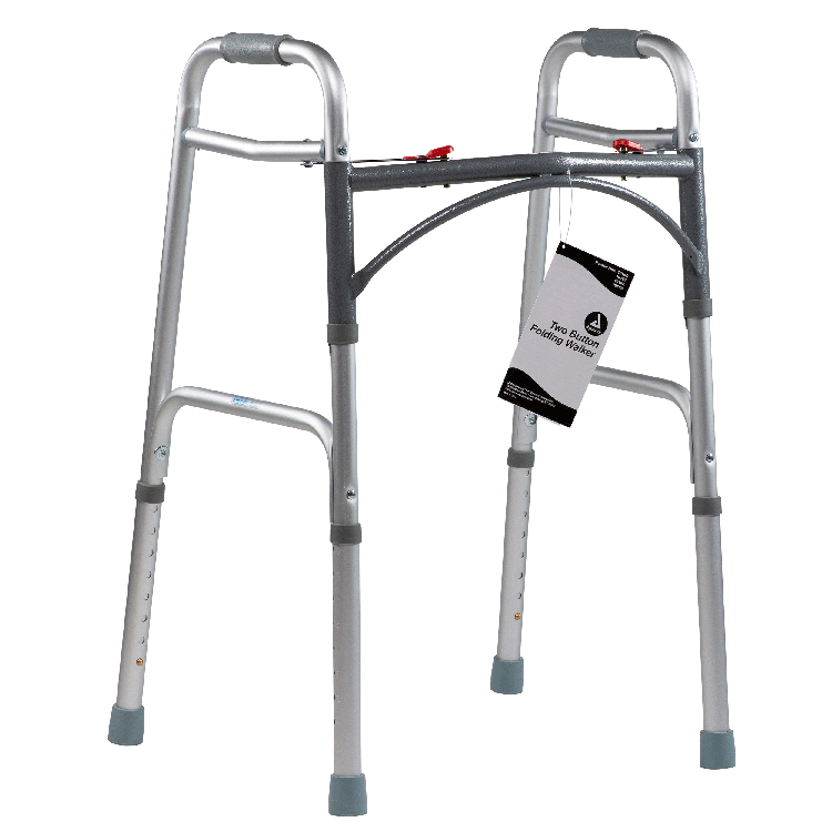 Adult Two Button Folding Walker