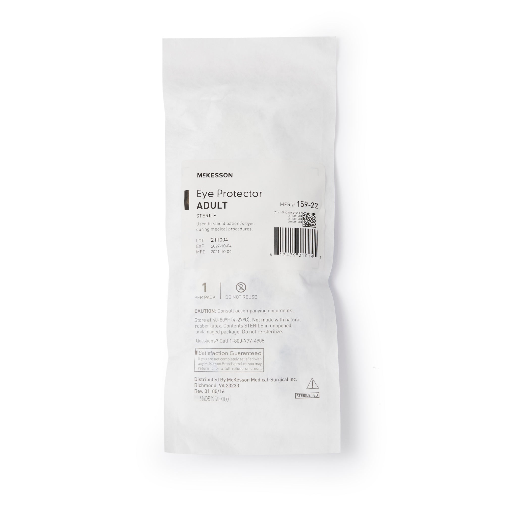 Eye Protector McKesson 8-1/8 X 2-9/10 Inch, Packaging Type- Case
