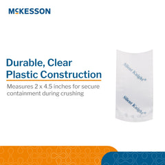 Pill Crusher Pouch McKesson Silent Knight 2 X 4-1/2 Inch, Clear, Plastic,  Packaging Type- Case