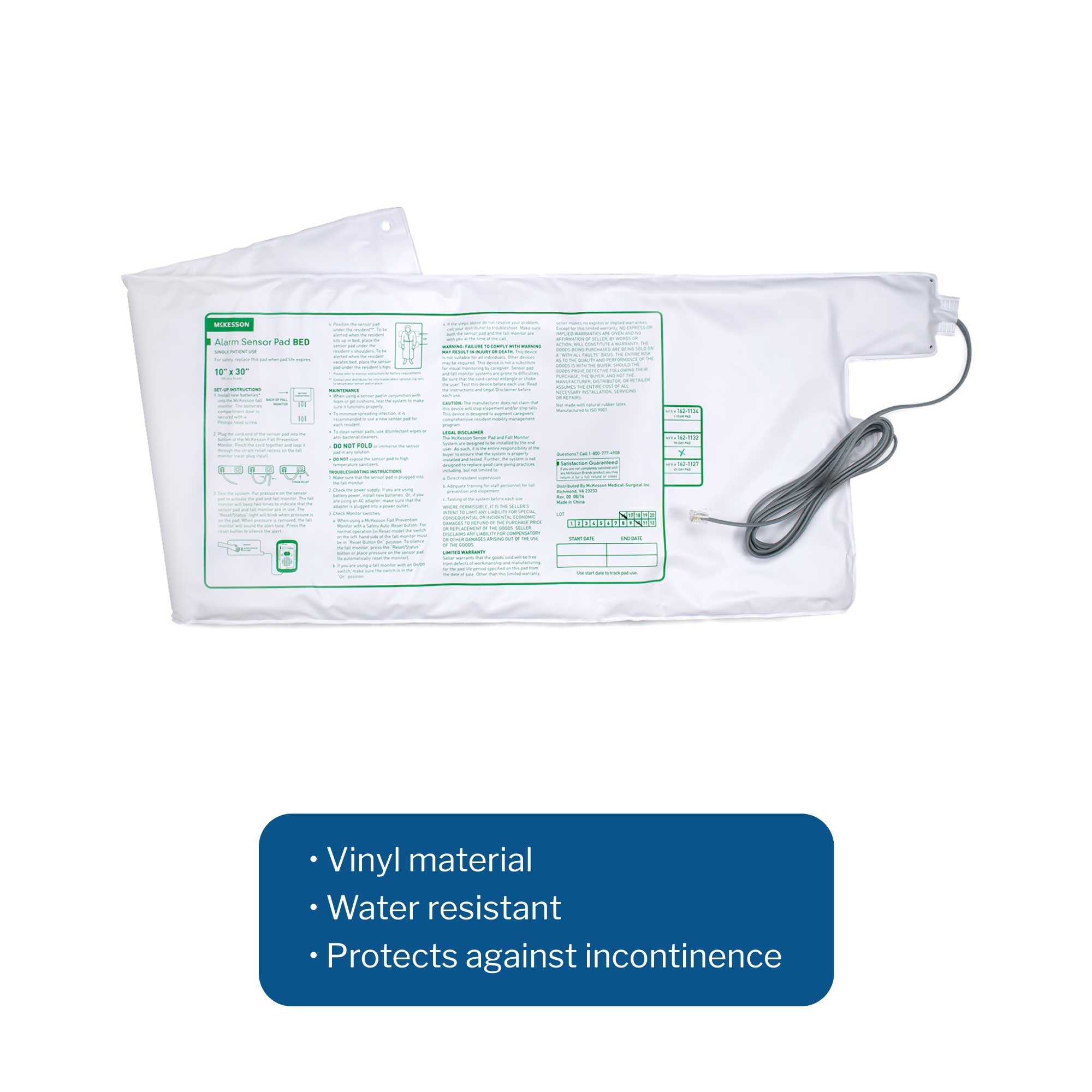 Bed Sensor Pad McKesson Brand 10 X 30 Inch, Packaging Type- Case