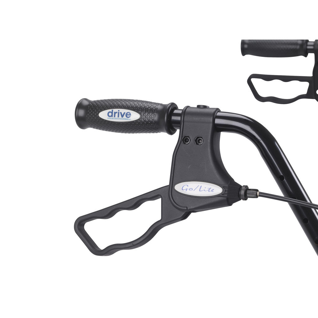 Drive Medical Rollator Oversize With Loop Bk Blue Bariatric Steel
