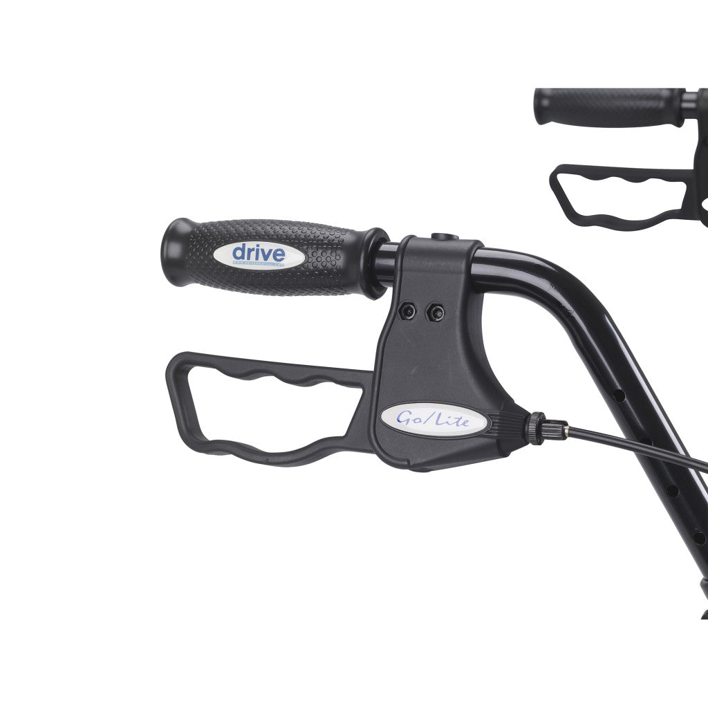 Drive Medical Rollator Oversize With Loop Bk Blue Bariatric Steel