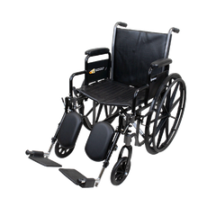 Dynarex DynaRide S2 Wheelchair with Footrest and Elevating Legrest ,Full and Desk Arm, 8" Front 24" Back Wheels