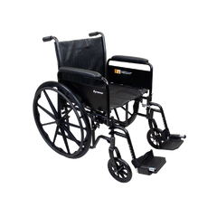 Dynarex DynaRide S2 Wheelchair with Footrest and Elevating Legrest ,Full and Desk Arm, 8" Front 24" Back Wheels