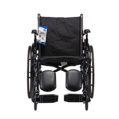 Dynarex DynaRide S3 Lite Wheelchair with Detachable desk-length and Footrest ,8" Front 24" Back Wheels ,300 lbs Weight Capacity ,18" x 16" ,10247