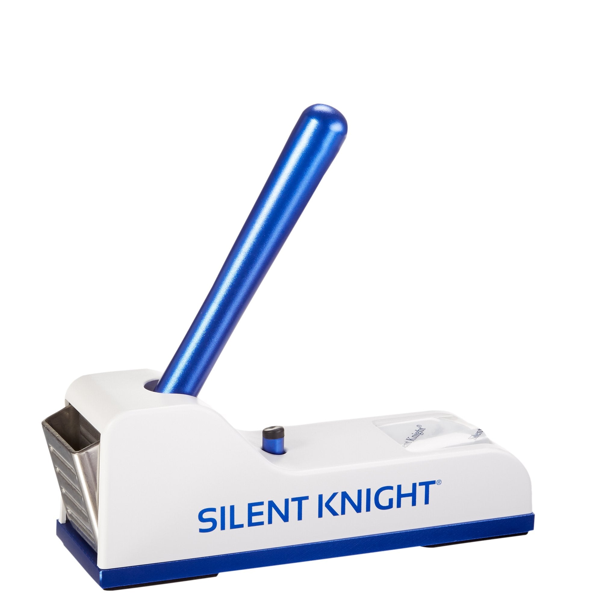 Pill Crusher Silent Knight Hand Operated Blue / White, Packaging Type- Each
