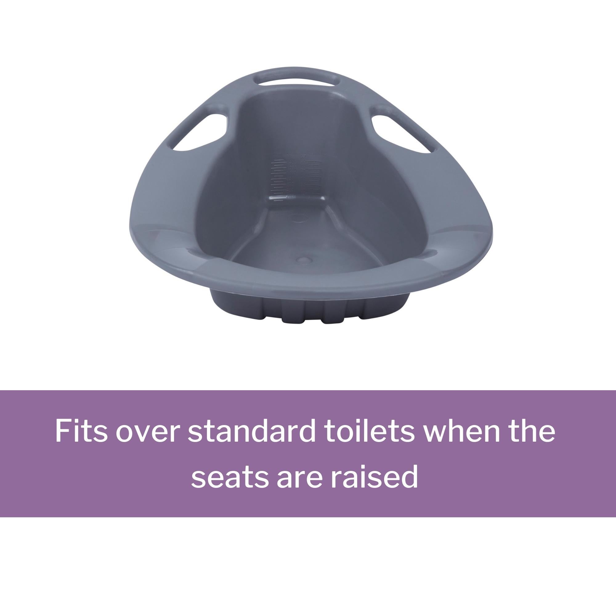 Stackable Bedpan McKesson Graphite 2 Quart / 1893 mL, Packaging Type- Case