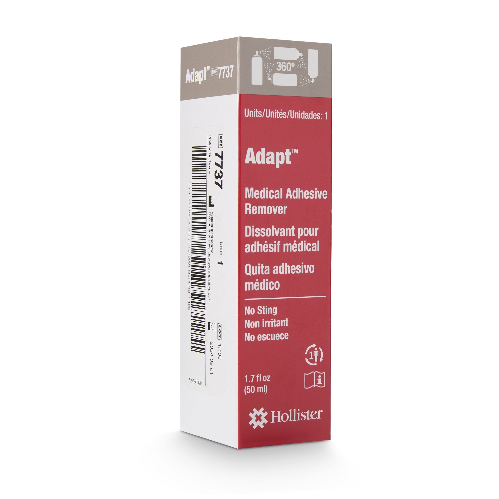Adhesive Remover Adapt Spray 50 mL,Packaging Type- Each