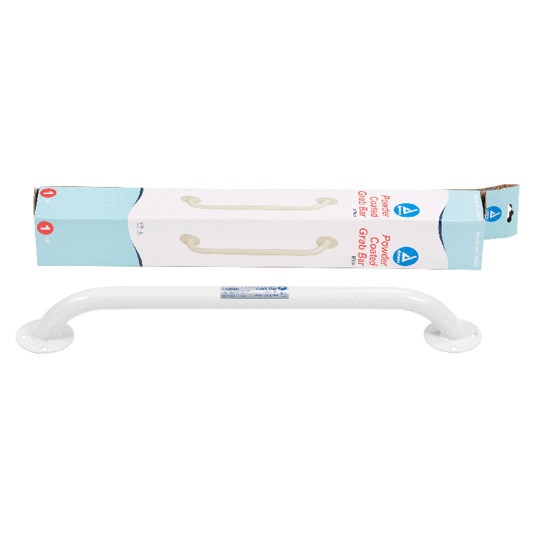 Barras de apoyo con recubrimiento en polvo Dynarex: pasamanos de seguridad duraderos y antideslizantes para uso en el baño y el hogar: mejoran la estabilidad y el apoyo para personas mayores y discapacitadas.