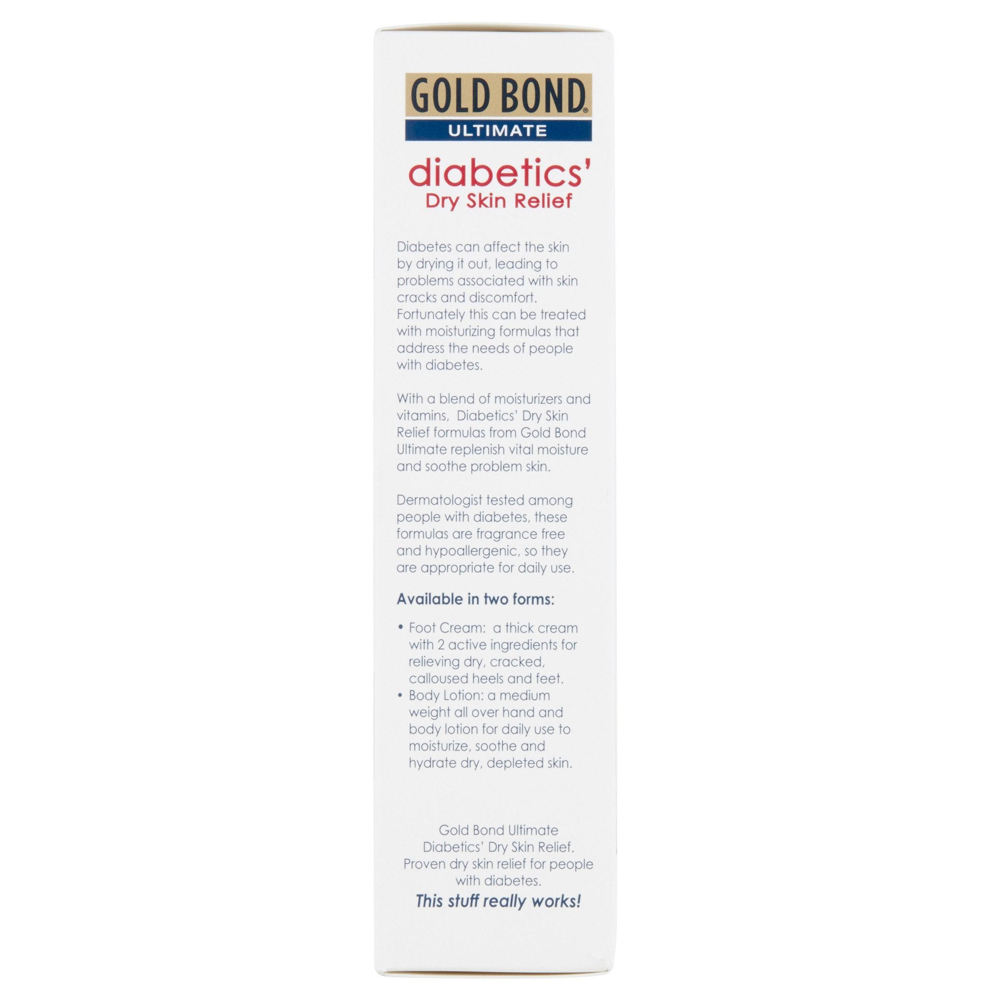Foot Moisturizer Gold Bond Ultimate Diabetics' 3.4 oz. Tube Unscented Cream,Packaging Type- Each