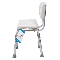 Deluxe shower chair with backrest
