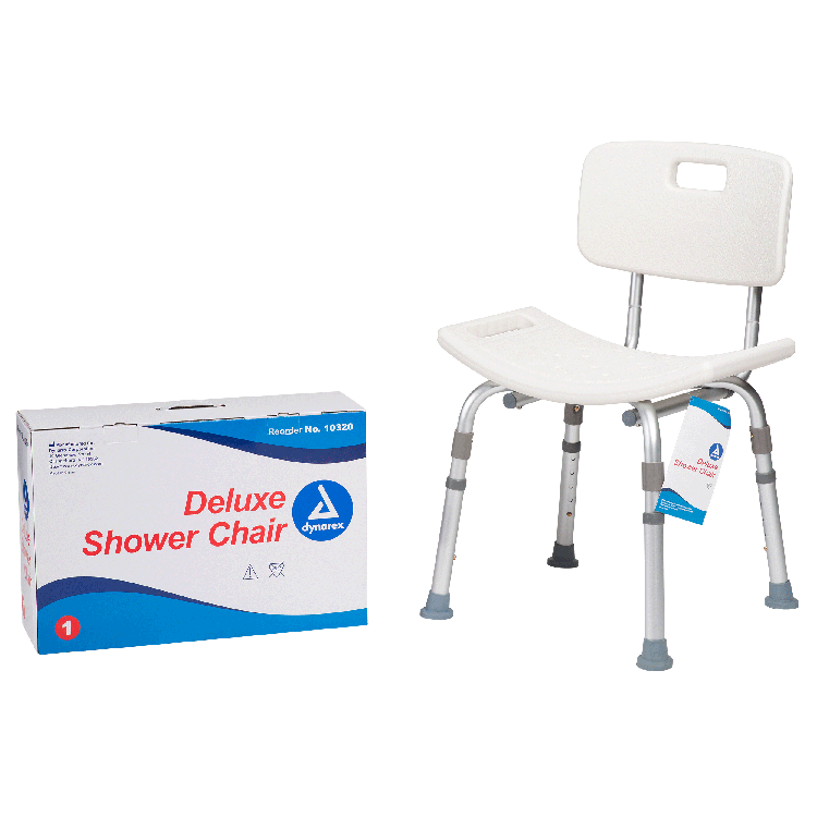 Curved seat shower stool