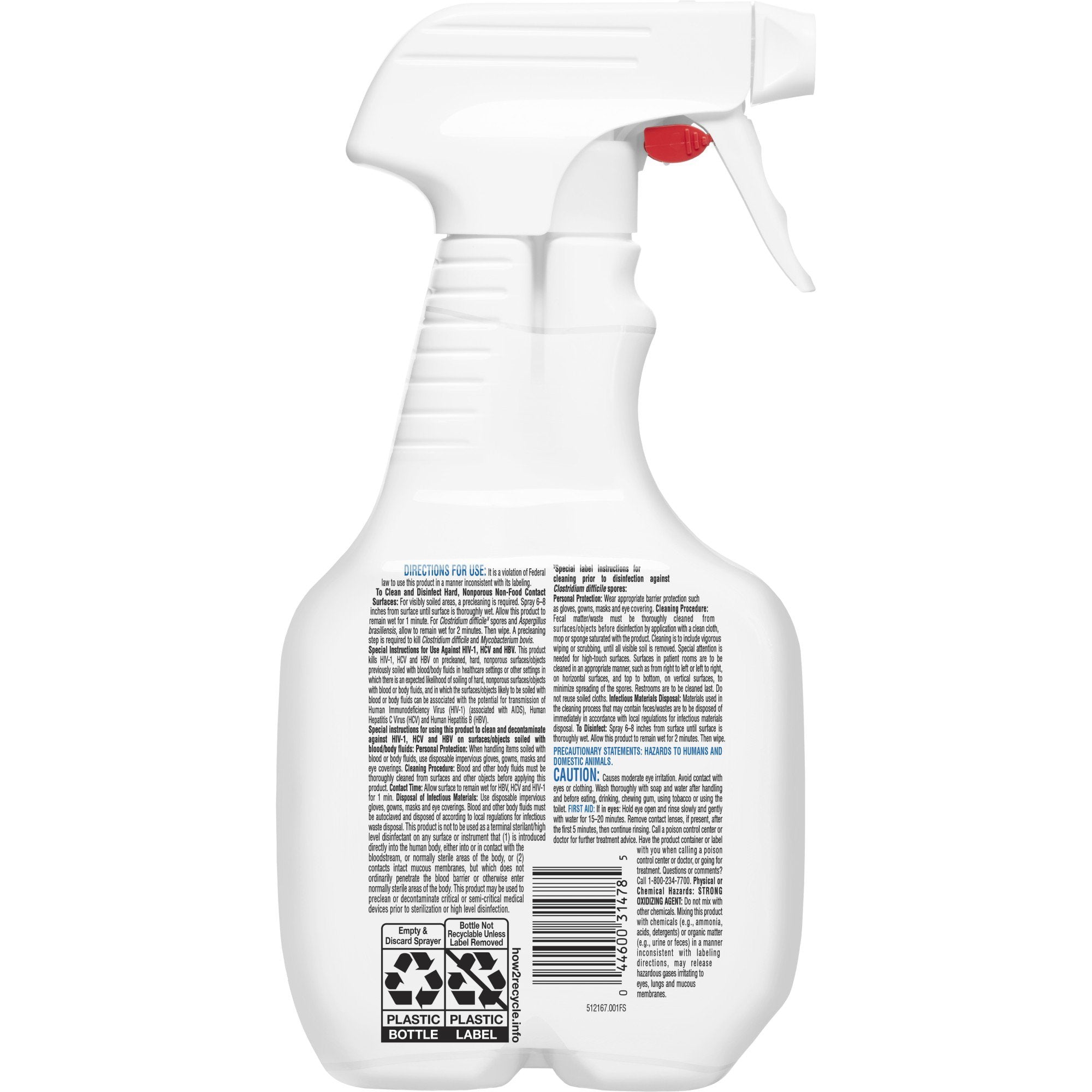 Clorox Healthcare Fuzion Surface Disinfectant Cleaner Broad Spectrum Pump Spray Liquid 32 oz. Bottle Scented NonSterile