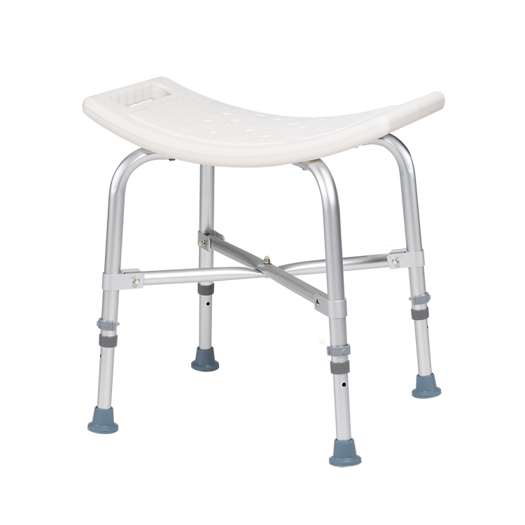 Shower chair with back support
