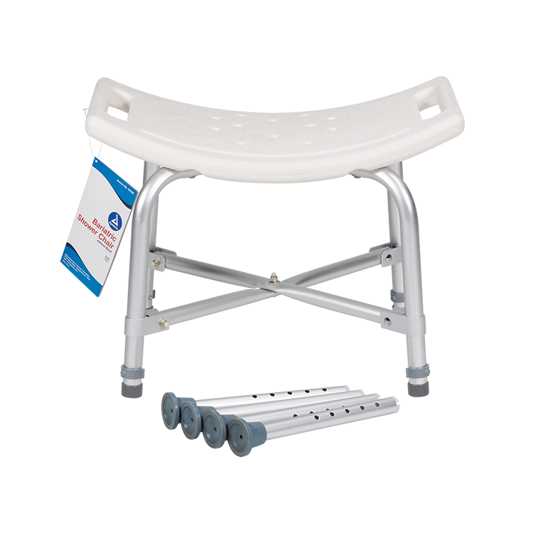 Shower chair with curved seat