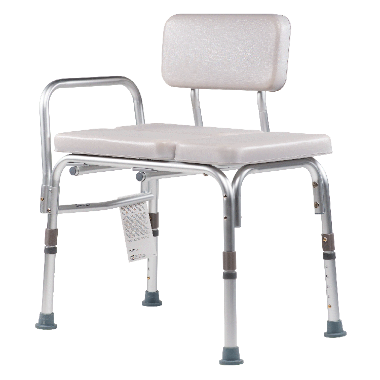 Dynarex Padded Tub Transfer Bench - Enhance safety and comfort with this adjustable, sturdy transfer bench designed for easy bathing access. Ideal for seniors and those with mobility challenges.