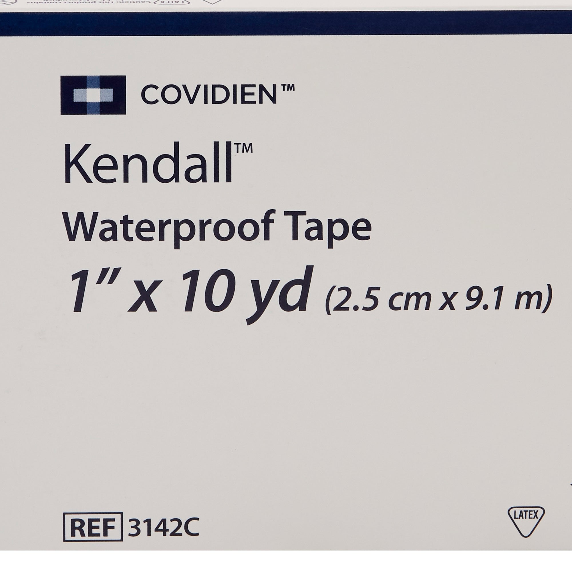 Waterproof Medical Tape Kendall White 1 Inch X 10 Yard Cloth NonSterile