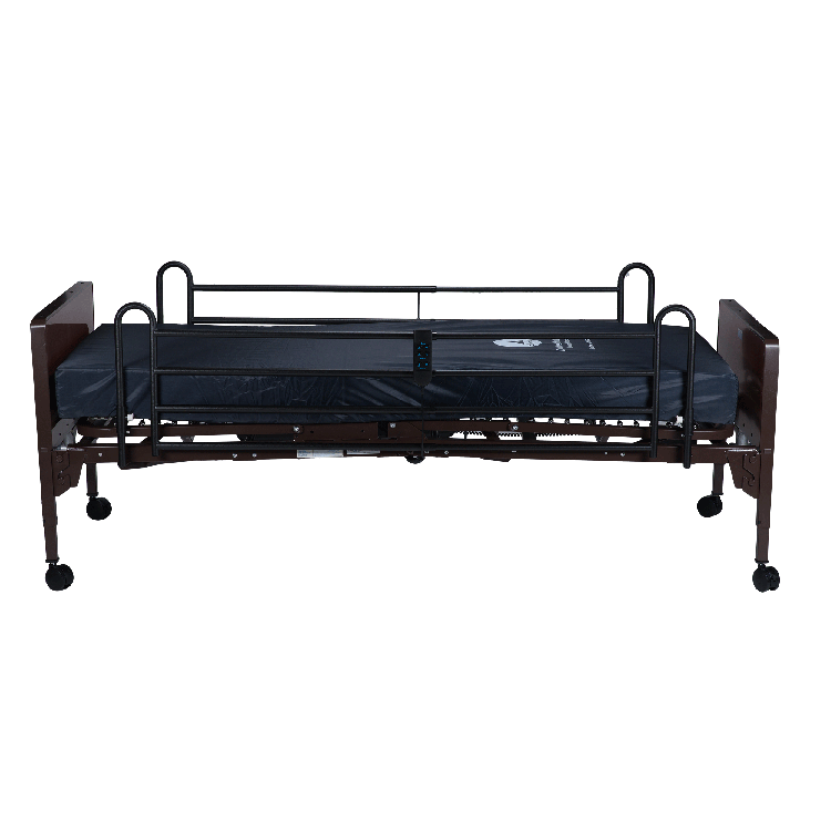 dynarex full electric homecare bed w full rail no rail half rail