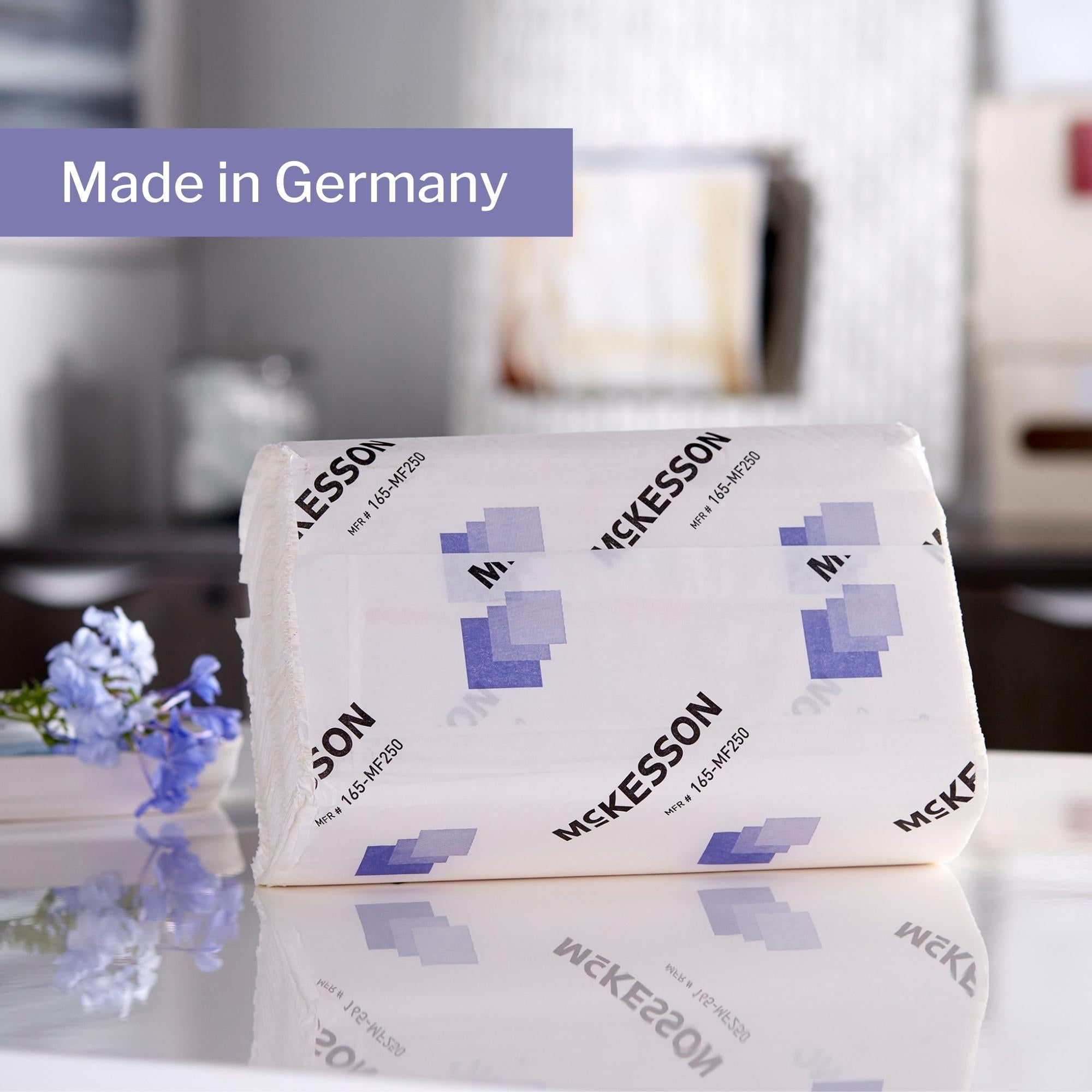 Sustainable fiber McKesson wrapped paper towels