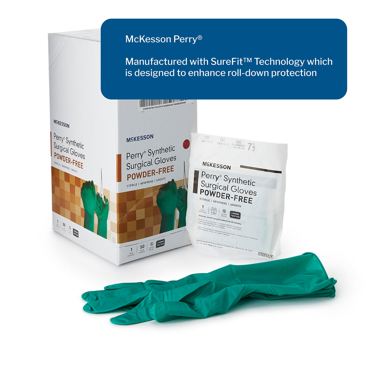 Surgical Glove McKesson Perry Performance Plus Size 7.5