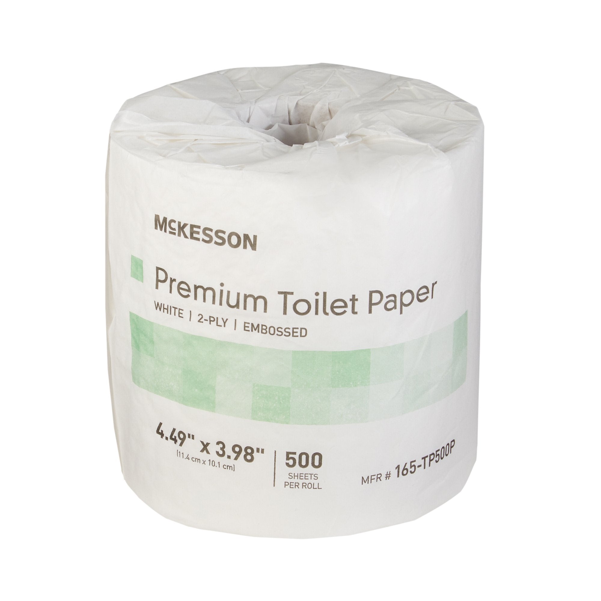 Toilet Tissue McKesson Premium White 2-Ply Standard Size Cored Roll 500 Sheets 4 X 4-1/2 Inch, Packaging Type- Case