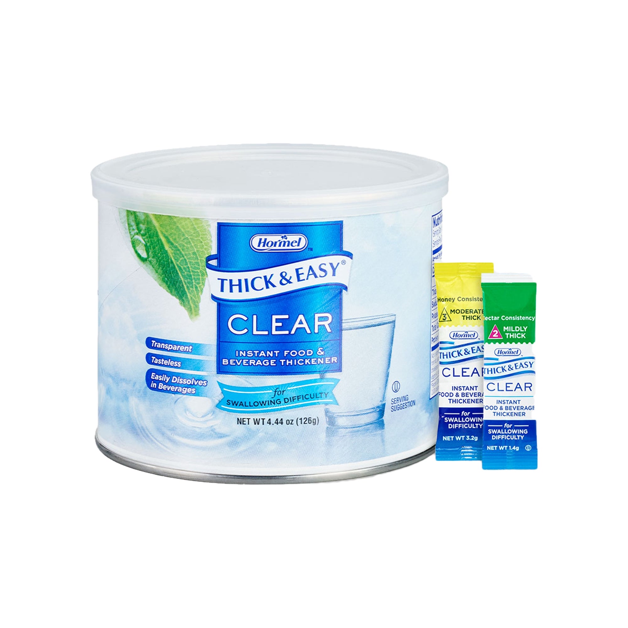Food and Beverage Thickener Thick & Easy Clear 4.4 oz. Canister Unflavored Powder IDDSI Level 2 Mildly Thick,Packaging Type- Each