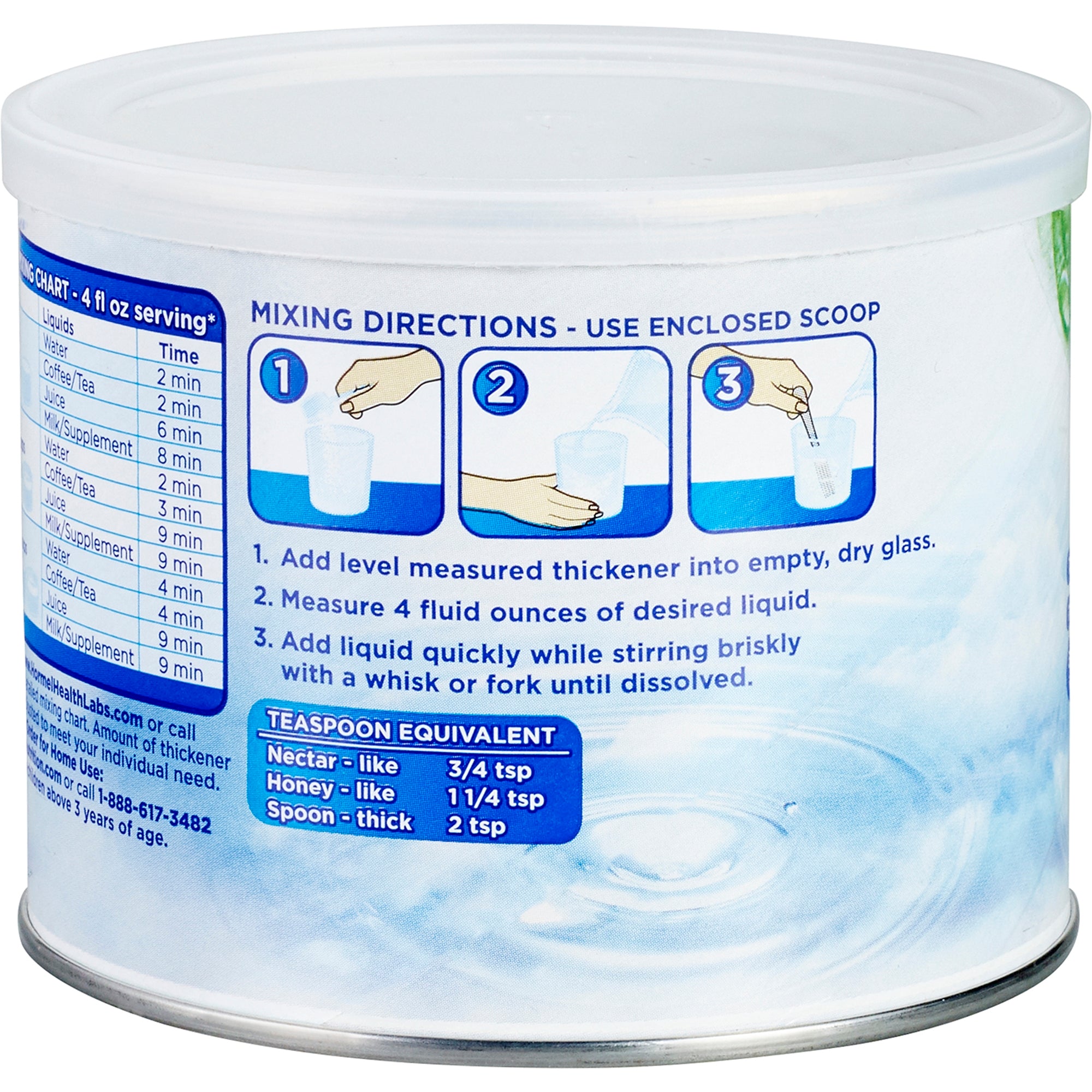 Food and Beverage Thickener Thick & Easy Clear 4.4 oz. Canister Unflavored Powder IDDSI Level 2 Mildly Thick,Packaging Type- Each
