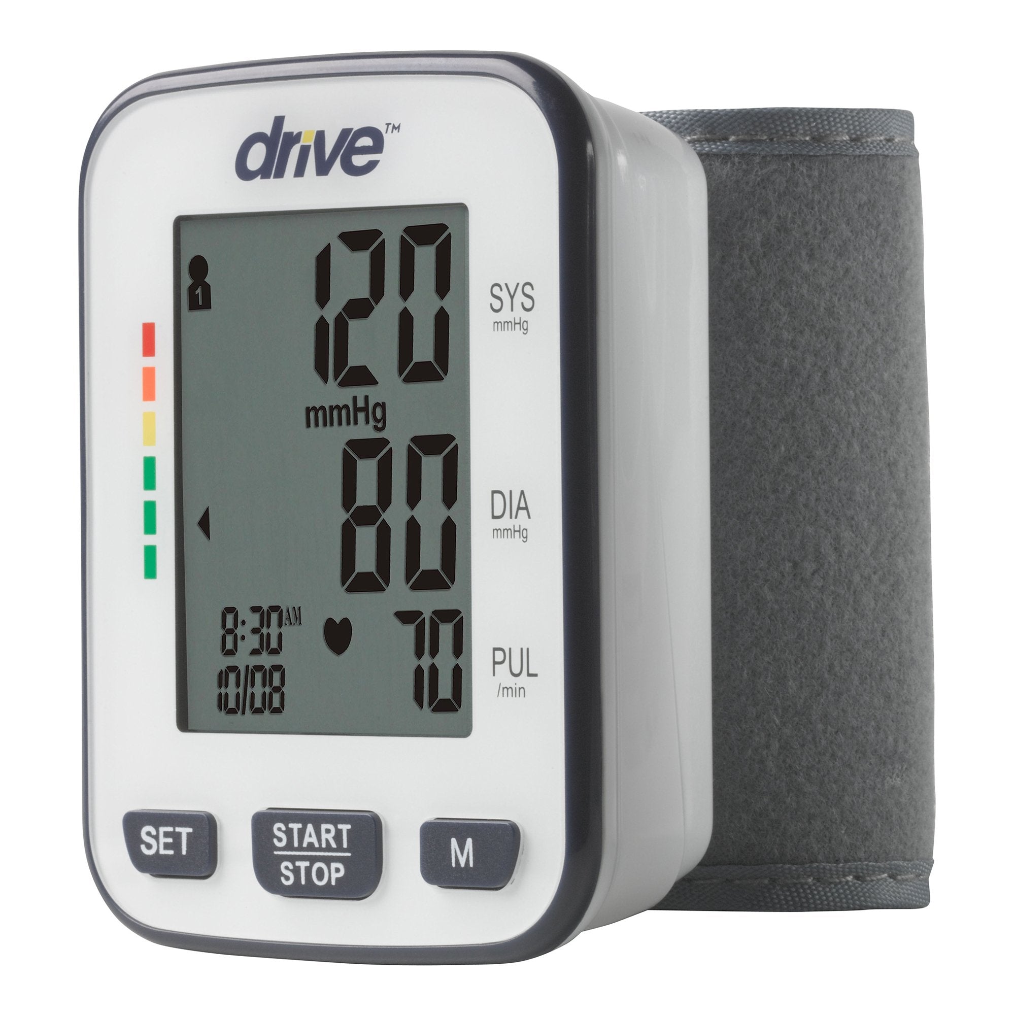 Home Automatic Digital Blood Pressure Monitor Drive Medium Cuff Cloth Fabric Cuff 13 - 22 cm Wrist,Packaging Type- Each