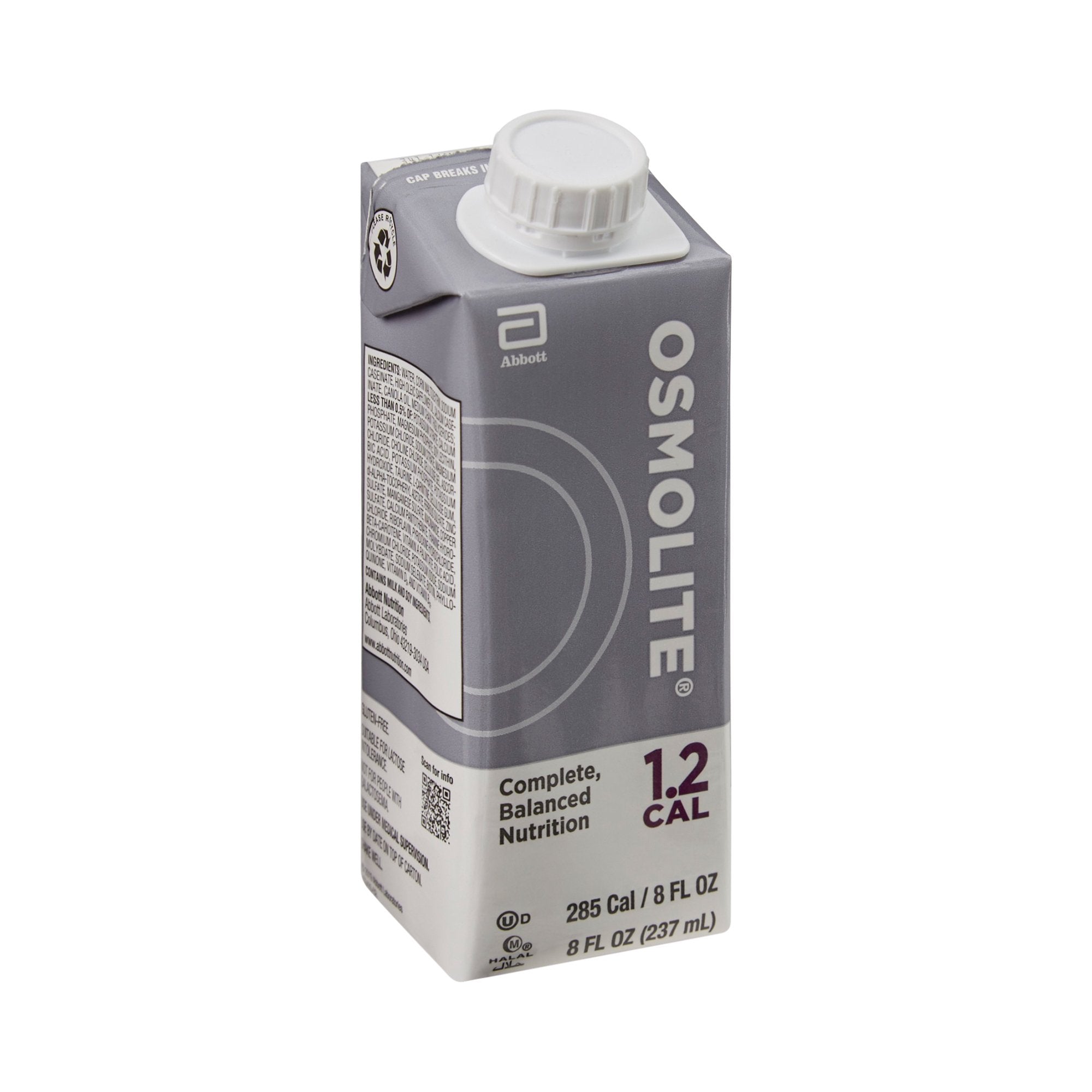 Tube Feeding Formula Osmolite 1.2 Cal Unflavored Liquid 8 oz. Reclosable Carton, Packaging Type- Case