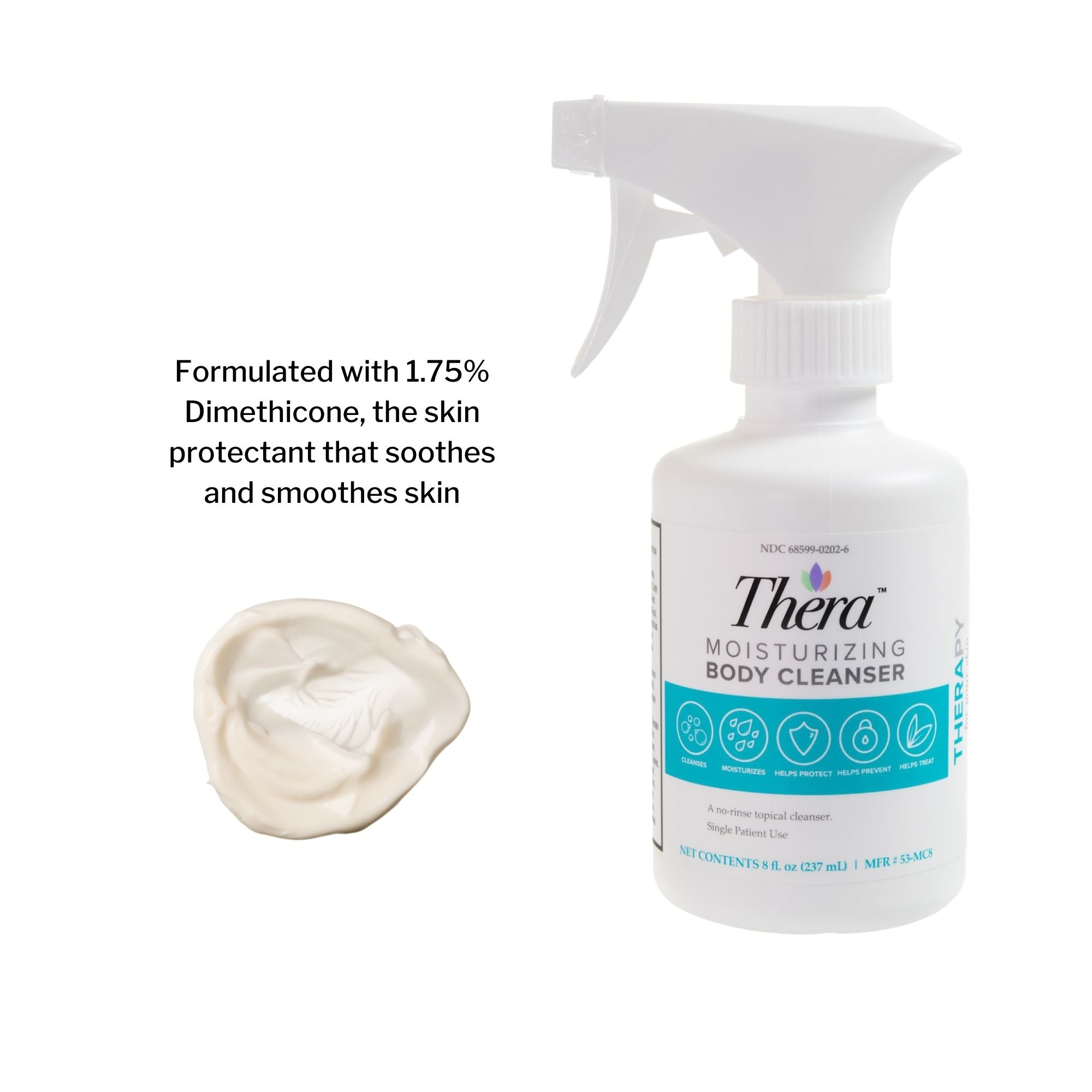 Body Wash Thera Lotion 8 oz. Pump Bottle Scented, Packaging Type- Case
