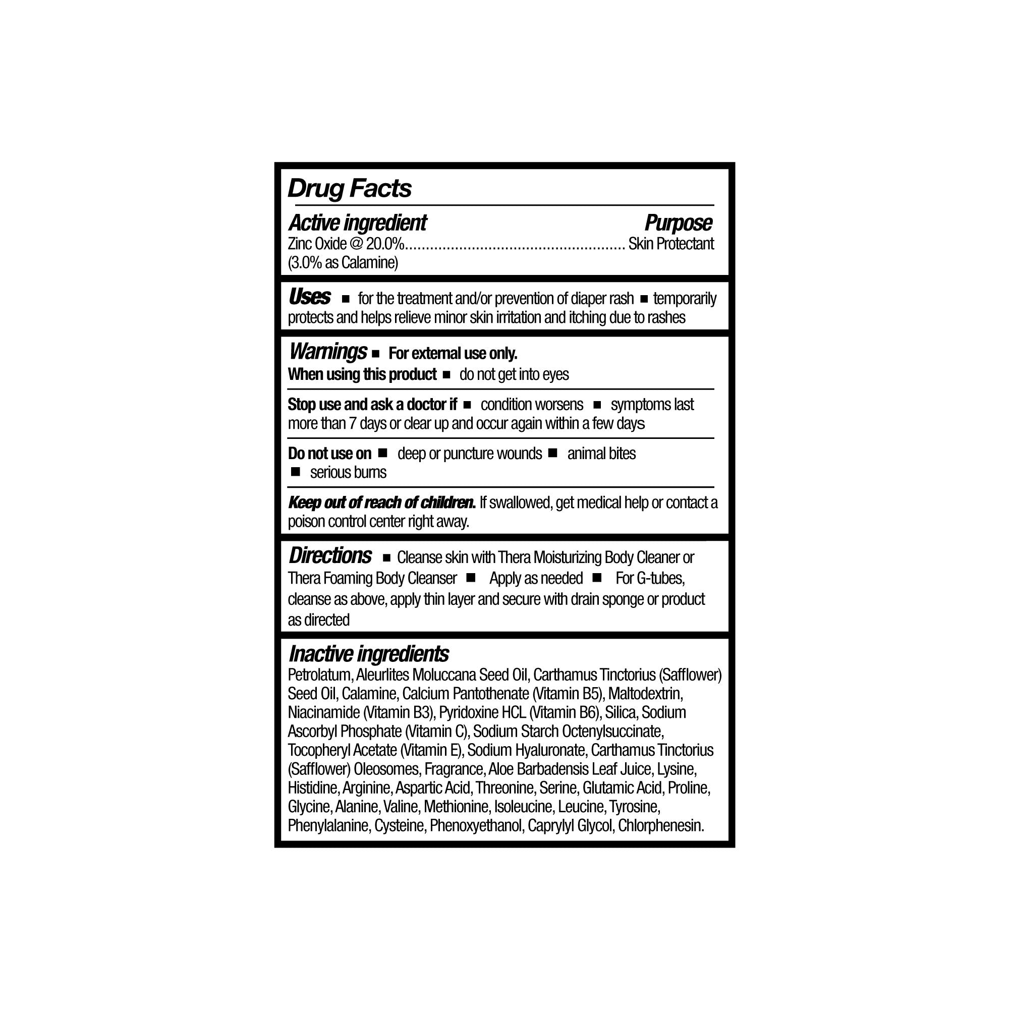 Skin Protectant Thera Calazinc Body Shield 4 Gram Individual Packet Scented Cream, Packaging Type- Case